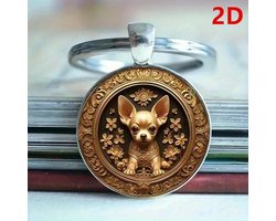 Sleutelhanger - Vintage Chihuahua