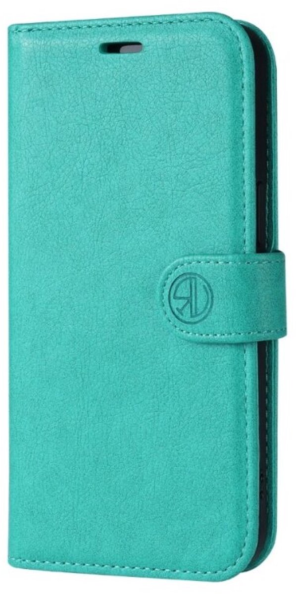 Hoesje Geschikt voor Apple iPhone 17 Air /Wallet case /iphone 17 Air hoesje/iphone 17 Air case / book case Portemonnee kaarthouder/ magneetflipje/ kleur Turquoise