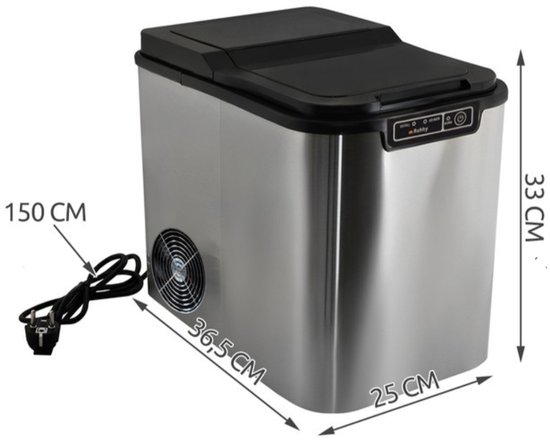 Ilso ijsblokjes machine - ijsmachine - ijsklontjes - ice cube maker - 12KG/24U - 120W van Ilso — afbeelding 5