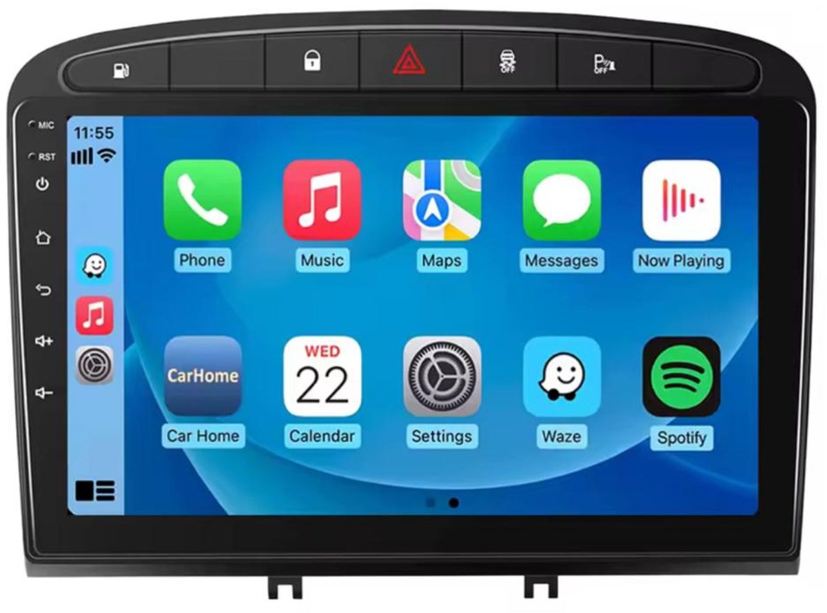 GRATIS CAMERA! Peugeot 308 2007-2014 8core Android 10 navigatie 2+32GB Bluetooth USB WiFi 4G