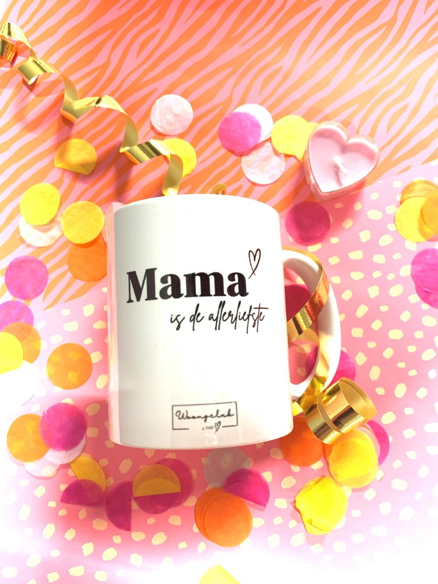 Mok voor Mama - Mama is de allerliefste - mok met tekst
