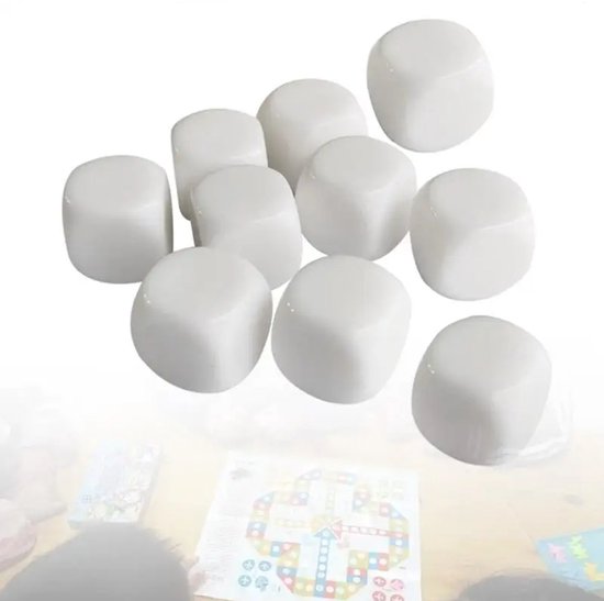 Houten dobbelstenen met stippen 1-6 | 30 mm | 250 stuks