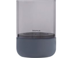 Blomus CALMA Windlicht - H 14 cm, Ø 10 cm (S) - Steel Gray