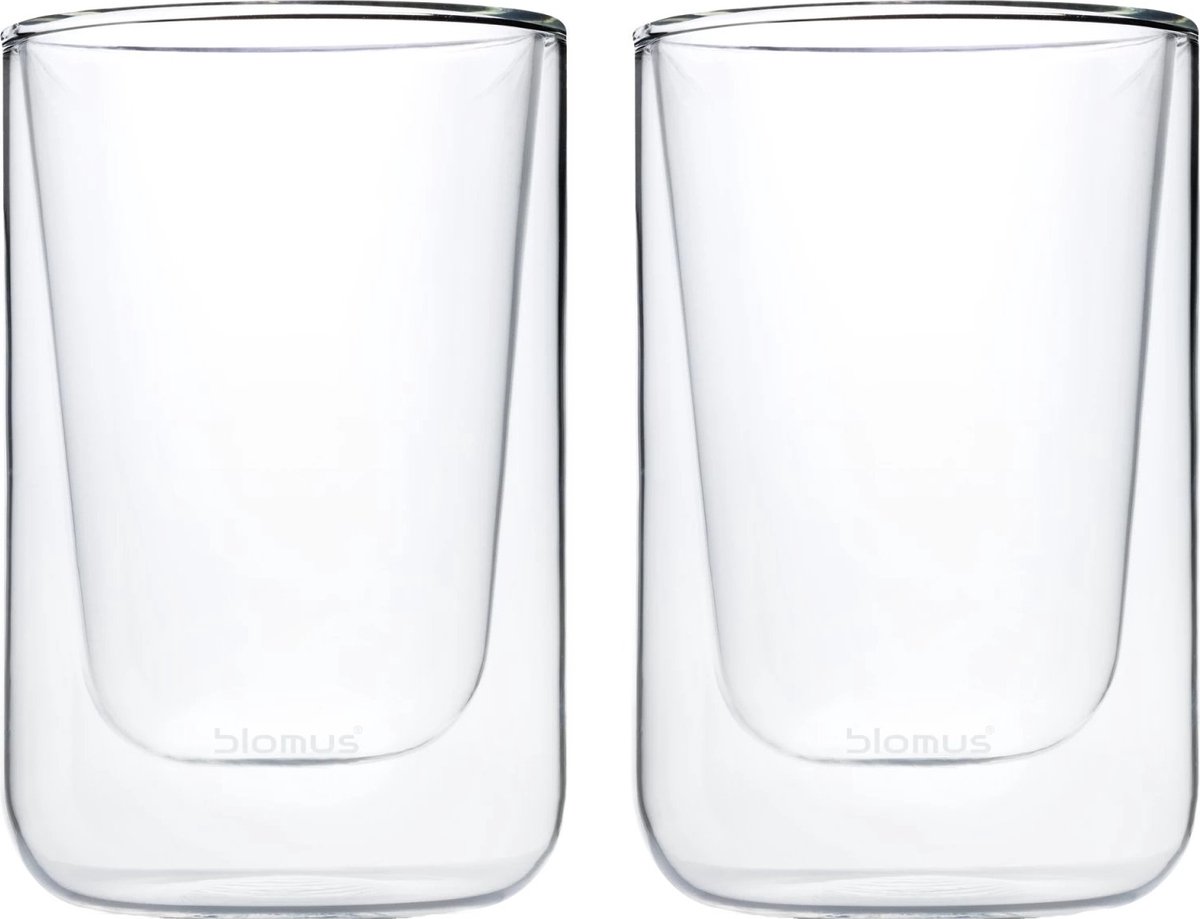 Blomus NERO Dubbelwandige Glazen - Cappuccino - 250 ml - 2 stuks
