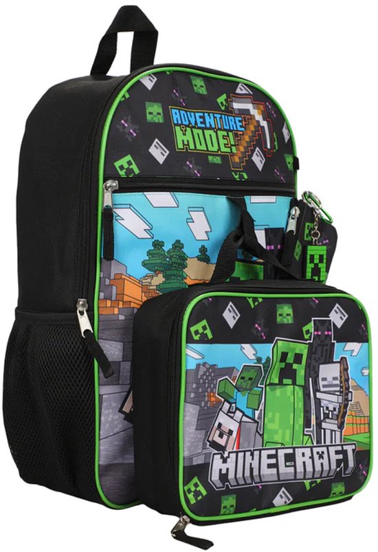 Ensemble de 5 sacs à dos Minecraft Garçons - Sac à dos Filles