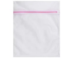 Waszak - Wasnetje - Lingerie waszak - Wit met roze - 40/50CM - Was zak - Met rits - Voorzichtig wassen - Geen handwas nodig - CHPN