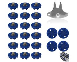 22 Stuks Golfspikes - Golfschoen Spikes - Antislip Golfpunten - Golfschoen Accessoires Tand Spikes - Golfschoen Zachte Spikes - Eenvoudig Te Installeren Voor Golfschoenen - Biedt De Golfer Grip, Stabiliteit, Comfort - Met Handheld Golfschoen Sleutels