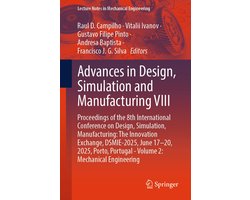 Springer Nature Proceedings excluding Computer Science - Advances in Design, Simulation and Manufacturing VIII