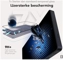 7x sterker dan standaard gehard glas: 9H+ high-aluminium glas. Bescherming tegen impact.