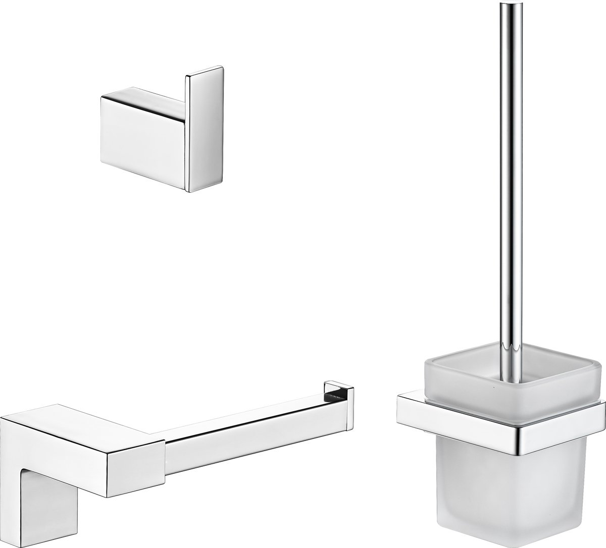 Plieger altea toiletset - wandmontage - compleet - chroom