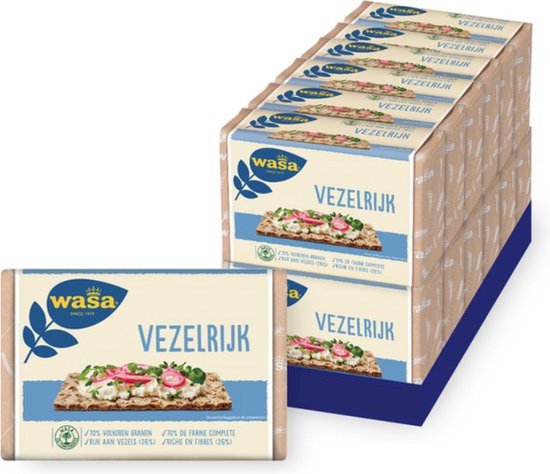 Wasa Vezelrijk Knäckebröd - 12 x 300g