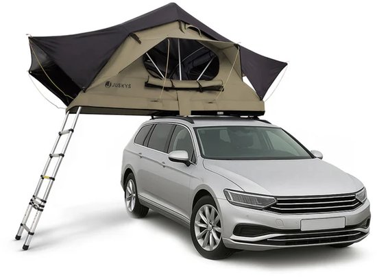 Daktent Lago - 2-persoons - Incl. Matras - Zwart / Kaki