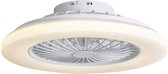 QAZQA clemo - Stille LED Plafondventilator met Verlichting | Lamp en Afstandsbediening - 1 lichts - Ø 48.5 cm - Wit - Woonkamer | Slaapkamer | Keuken