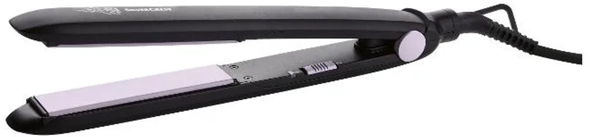 SILVERCREST® PERSONAL CARE Stijltang 25 W - Max. temperatuur: 180 °C - Opwarmtijd: ca. 90 seconden - 360° draaibaar - Met keramisch gecoate verwarmings platen - Vergrendeling voor ruimtebesparende opslag
