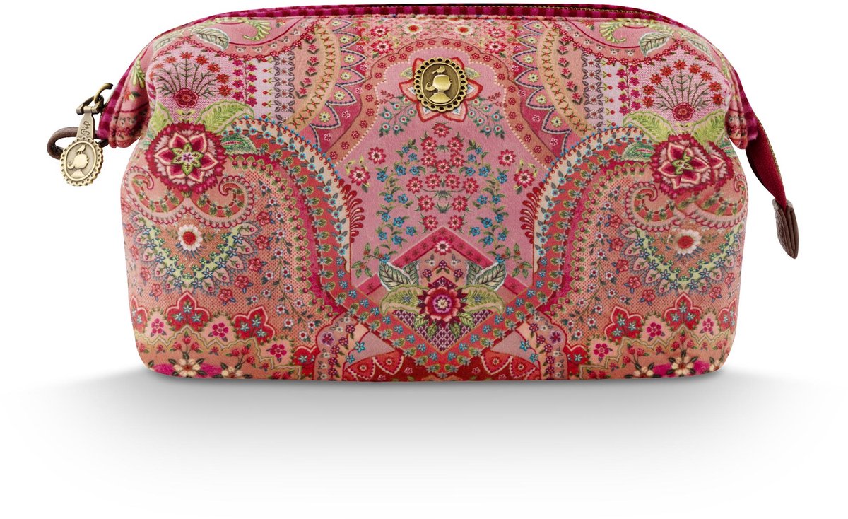 Pip Studio - Cooper Make-up Tasje Dames - Toilettas - Jabali - Rood - 22.5x9.5x15cm
