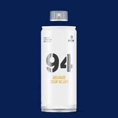MTN94 Bombe aérosol bleu foncé - 400 ml de peinture en aérosol basse pression et finition mate - Peinture Graffiti à de nombreuses fins telles que pour le bricolage, le bricolage, les graffitis, les loisirs et l'art