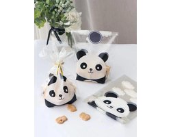 Knaak Uitdeelzakjes - Traktatie Panda Design - 25 Stuks - Zwart/Wit - Feestelijk & Herbruikbaar