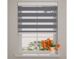 Duo Rolgordijn Splendid - Lichtdoorlatend - Grijs - 70x175 cm