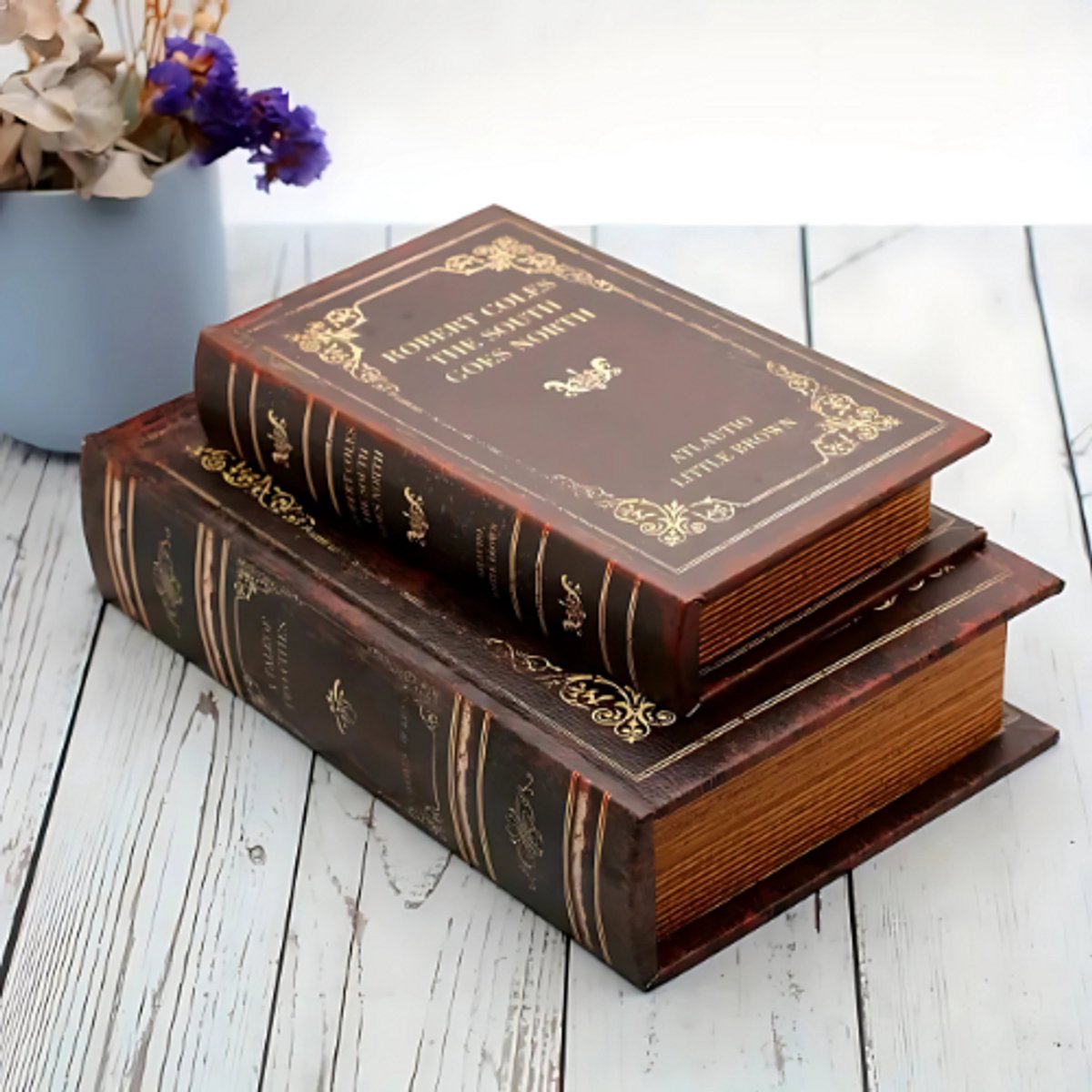 Maison d'Art Vintage Opbergboeken - Decoratie boek doos - Set van