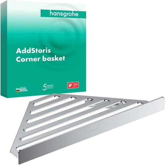Étagère d'angle, chrome
