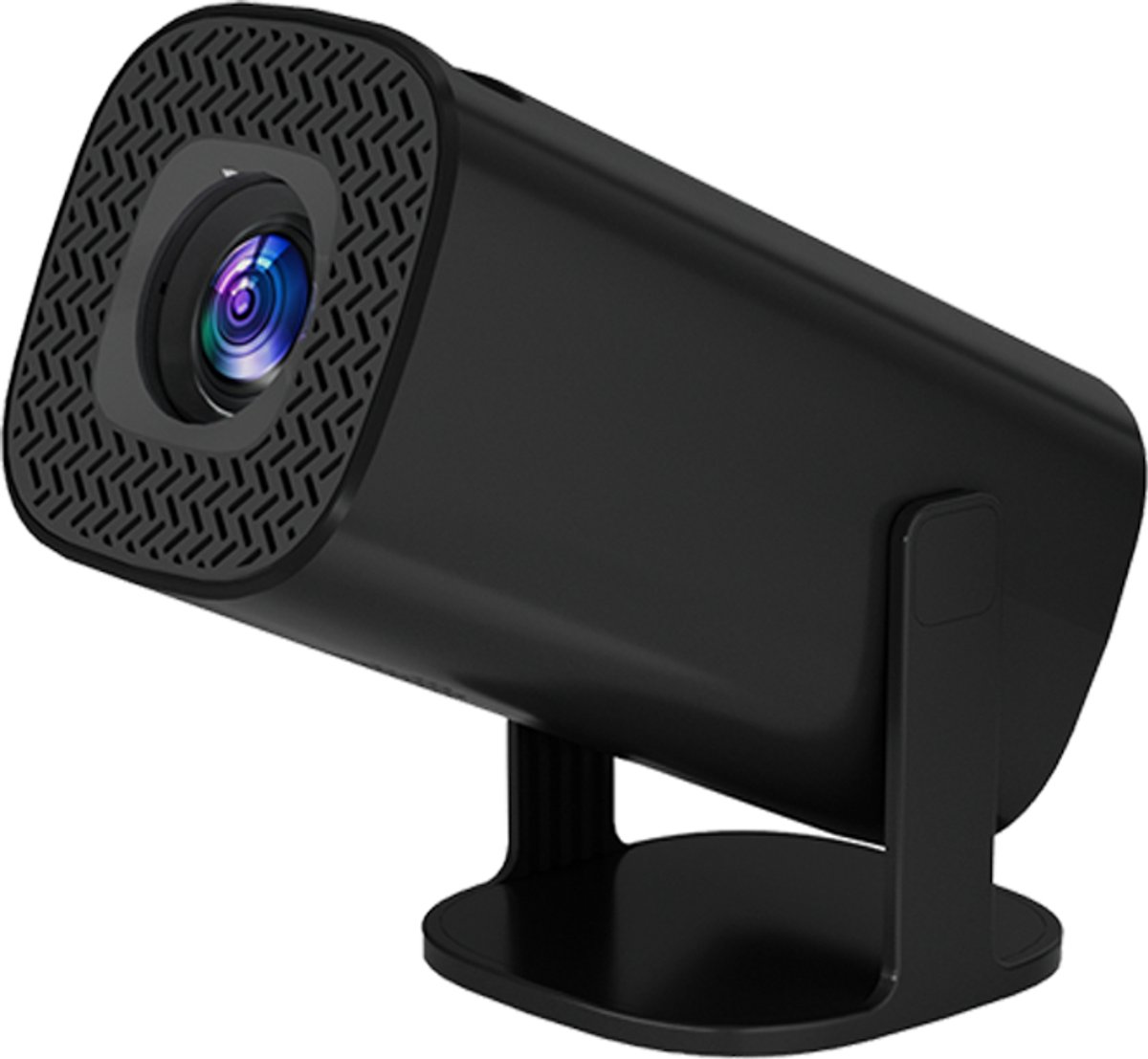 Proun Mini Beamer - Alles-in-één met 4K-ondersteuning - Full HD - iOS & Android - Mini Projector Smart TV - Zwart