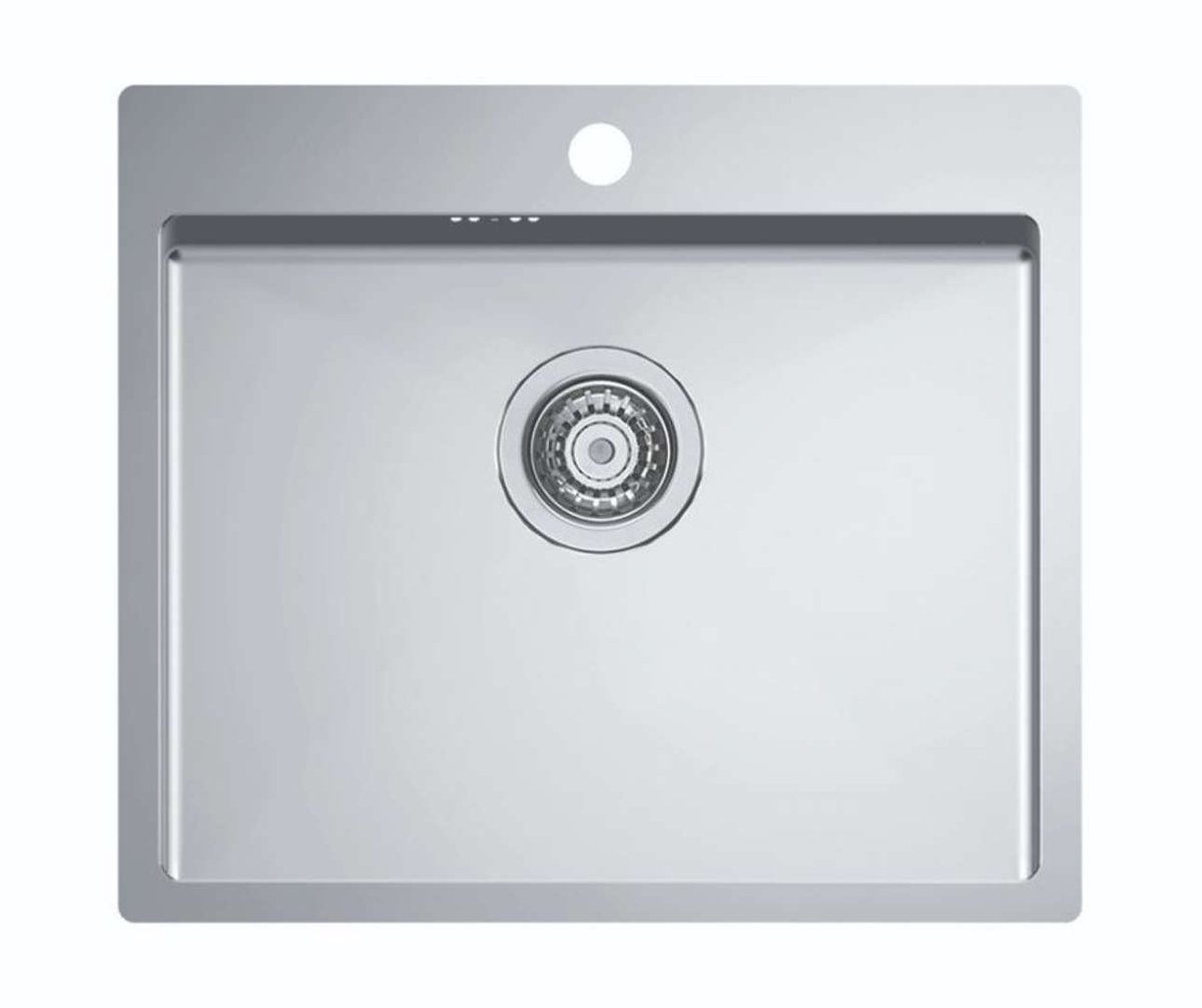 Alveus Quarto - Spoelbak 55x48 cm, rvs 1124382