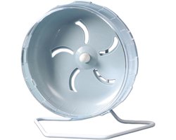 hamster-hamster speelgoed-Hamsterwiel Stil - Groot Gerbil Egelwiel - Verstelbaar - Staand - Stil - Draaibaar - Hamster Loopwiel - Voor Chinchilla's - Dwergdieren - Kleine Dieren - Kooi Oefening -（ Blauw-17cm）