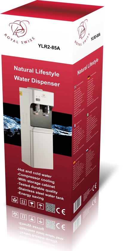 Waterdispenser, warm en koud waterkoeler met constante temperatuurfunctie, voor slaapkamer, studio, kantoor, levensmiddelenwinkel, 550 W, roségoud Waterdispenser, warm en koud waterkoeler met constante temperatuurfunctie, voor slaapkamer, studio, kantoor, levensmiddelenwinkel, 550 W, roségoud