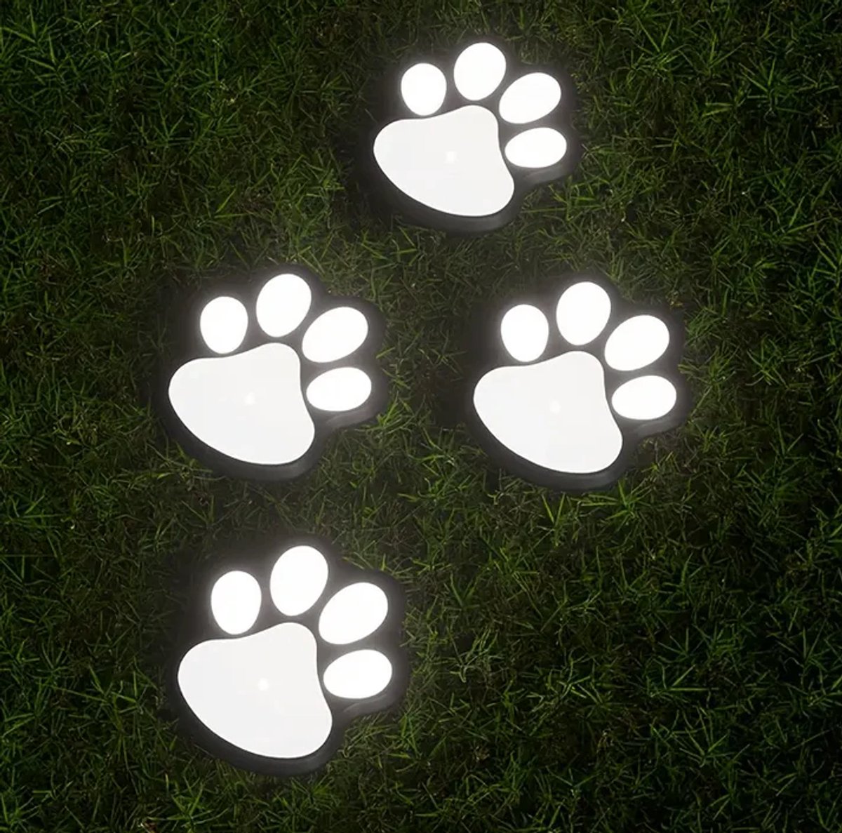 Tuinverlichting Hondenpoot - Solar Tuin lampen Hondenpoot - Pootafdruk Lampen - Hondenpootjes Verlichting