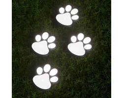 Tuinverlichting Hondenpoot - Solar Tuin lampen Hondenpoot - Pootafdruk Lampen - Hondenpootjes Verlichting