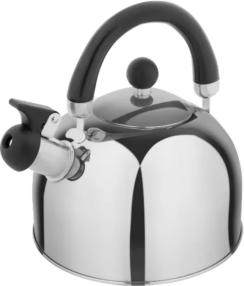 SILVERCREST® Waterketel 2 L - Waterkoker - Geschikt voor alle soorten kookplaten - Gemaakt van RVS met kunststof handvat - Fluittoon bij kokend water
