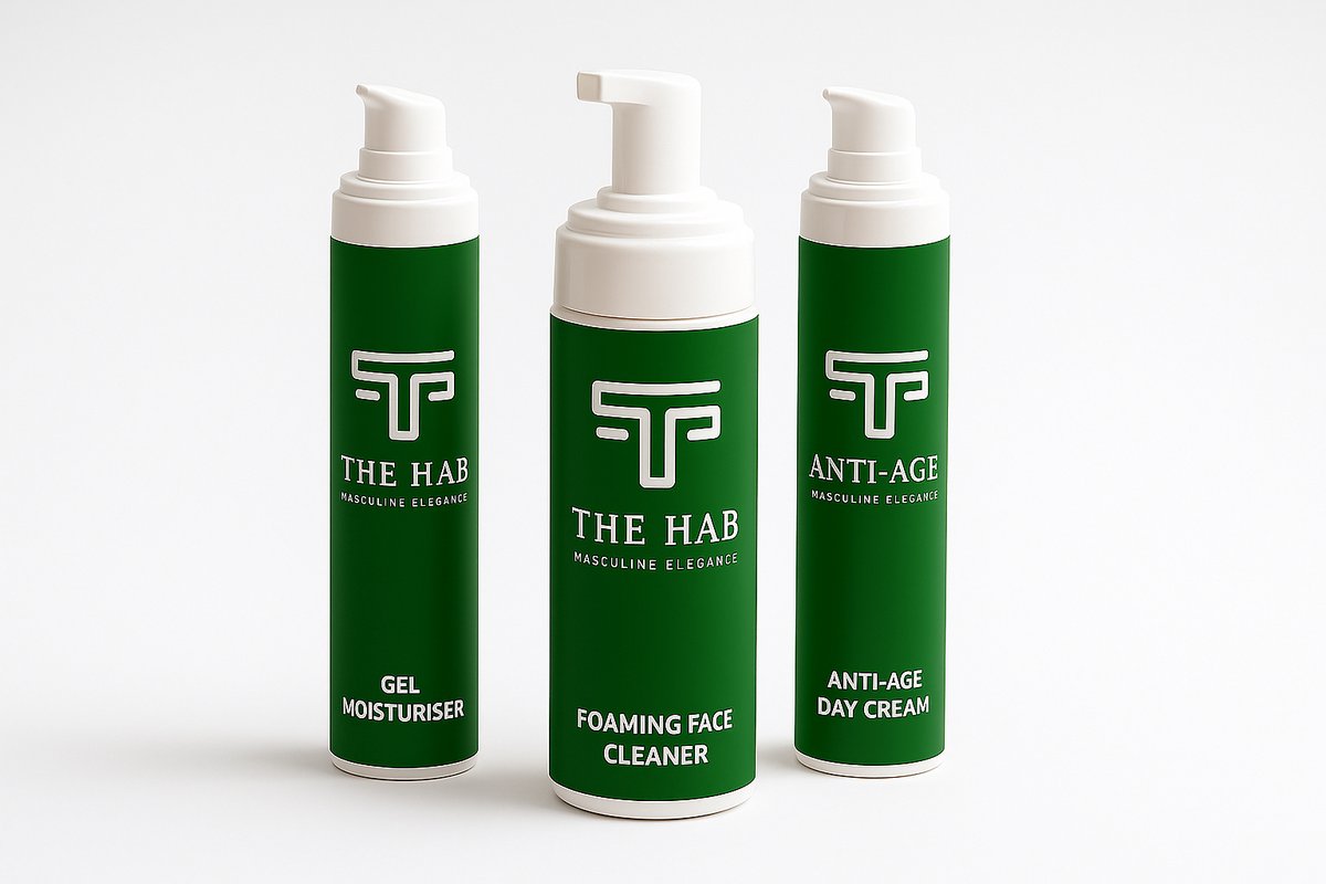 The HAB Core – Skincare Set – Cleanser & Crèmes – Met Vitamine C – Tegen Lijntjes & Droge Huid