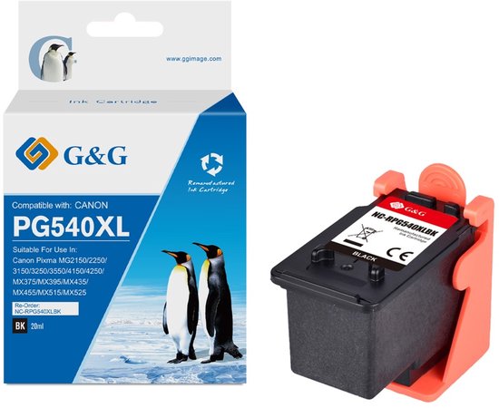 Canon PG-540 XL inktcartridge zwart hoge capaciteit 2 stuks (huismerk