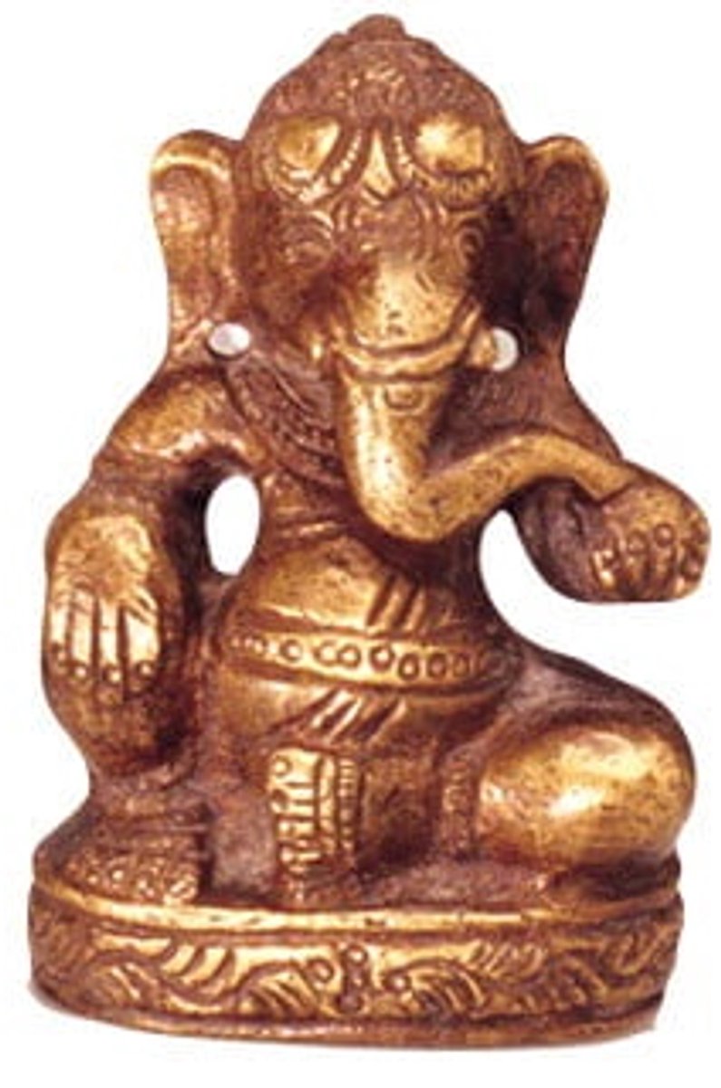 Ganesha zittend 6,5 cm