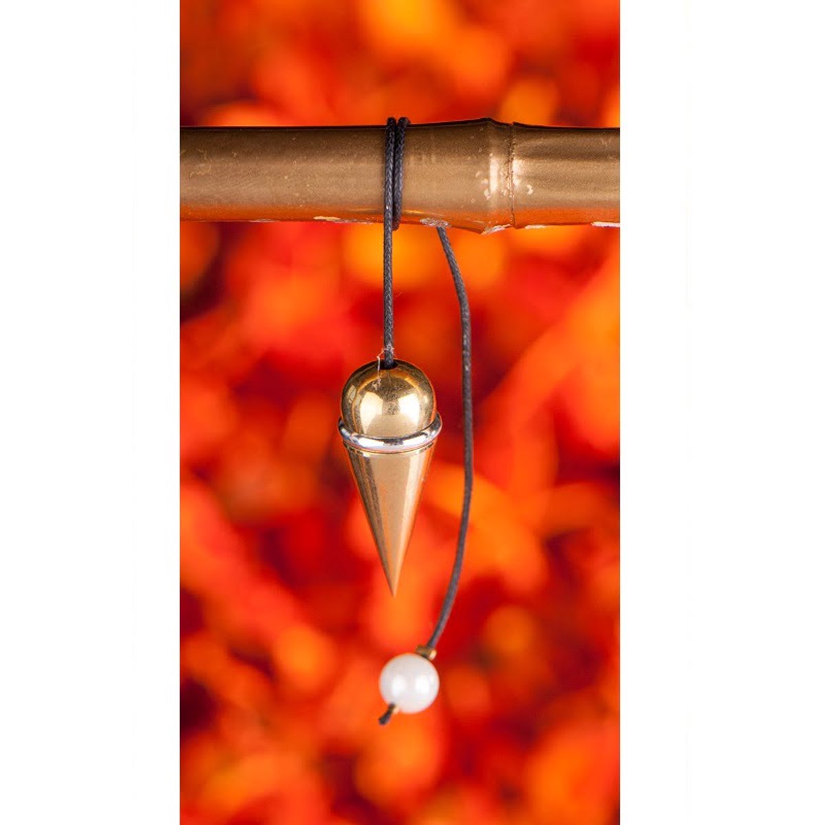 Schroef pendel messing met ring