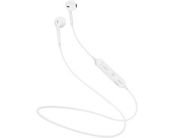 Sport Oortjes Draadloos Met Microfoon - Handsfree bellen - Waterbestendige oordopjes - Wit
