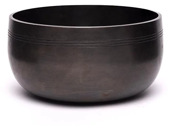 Japanse Klankschaal Brons - Singing Bowl met aanstrijkstok - Heldere Klankschaal 13cm. Kuro-orin — afbeelding 2