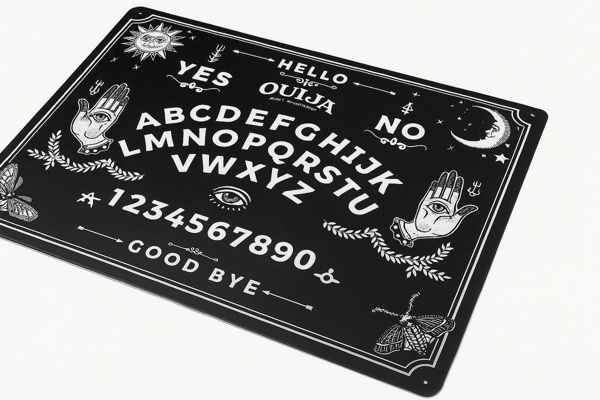 OUIJA blacklブラックメタル Was Ouija bord - Spirit board van metaal - 30 x 20 cm | bol