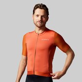 Acelera Professional Wielershirt | Fietsshirt Heren Korte Mouw | Wielrenshirt | Fietskleding | Oranje | Maat L