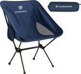 needventure® Campingstoel - Kampeerstoel - Strandstoel - Visstoel - Vouwstoel - Opvouwbaar - Inklapbaar - Lichtgewicht - Blauw