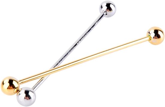 Foto: Heren vergulde dasspeld met clip broche 6 cm almandiet granaat uniek cadeauitem
