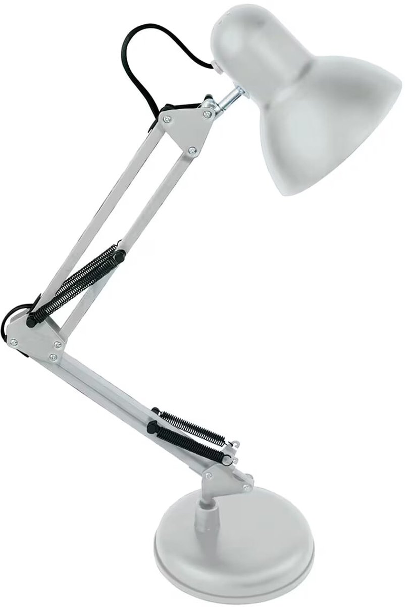 Avide LED Bureaulamp - Klassiek en Industrieel - max 60W - E27 Fitting - 100-240V - Wit