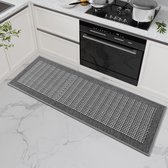 Ibenzoa® Keukenmat van Sisal Look, 50 x 80 cm, Grijs - Absorberend en Antislip