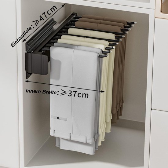 Uitschuifbare Hanger Met Rails 25-55 cm,Uittrekbare
