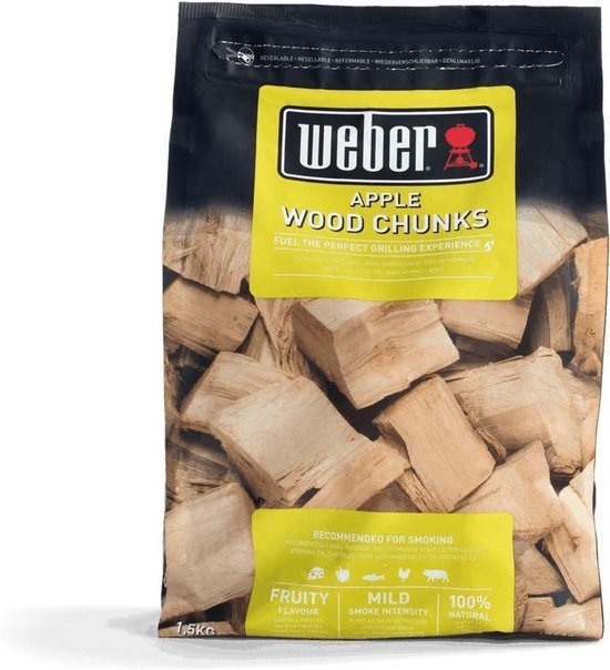 Apple Woodlogs | 1.5kg Bag | Smoking Woodlogs | Barbecue & Smoker Fuel | 100% Natural Woodlogs (17616)