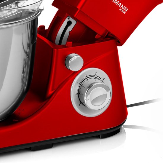RFWR® Multifunctionele Keukenmachine met Roestvrijstalen Kom - 5L, 2200W, 6 Snelheden, Spatdeksel, Deeghaak en Garde van RFWR — afbeelding 5