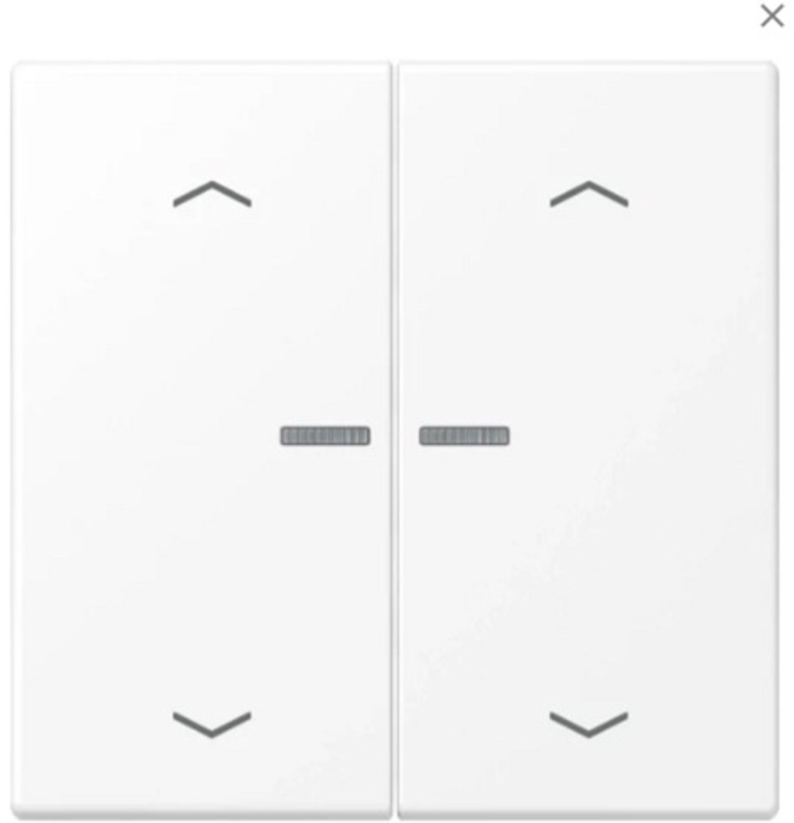 Jung Home BT LS 17102 P WWM - 2-voudig taster met pijlsymbolen - Sneeuwwit mat