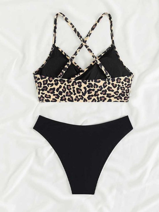 Bikini imprimé tigre - Imprimé léopard - Maillots de bain femme - Taille XL