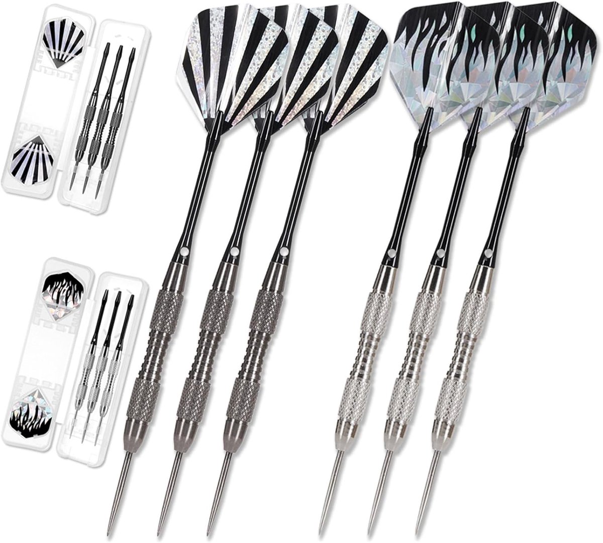 Professional Steel Tip Darts - Hoogwaardige Darts - 6 Stuks - Stalen Punten