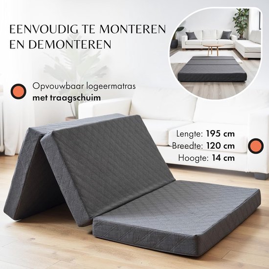 RFWR® Inklapbare 3-in-1 Slaapbank en Opvouwbare Matras voor Comfortabel Slaapgemak - Ideaal voor Gasten en Kleine Ruimtes van RFWR — afbeelding 2